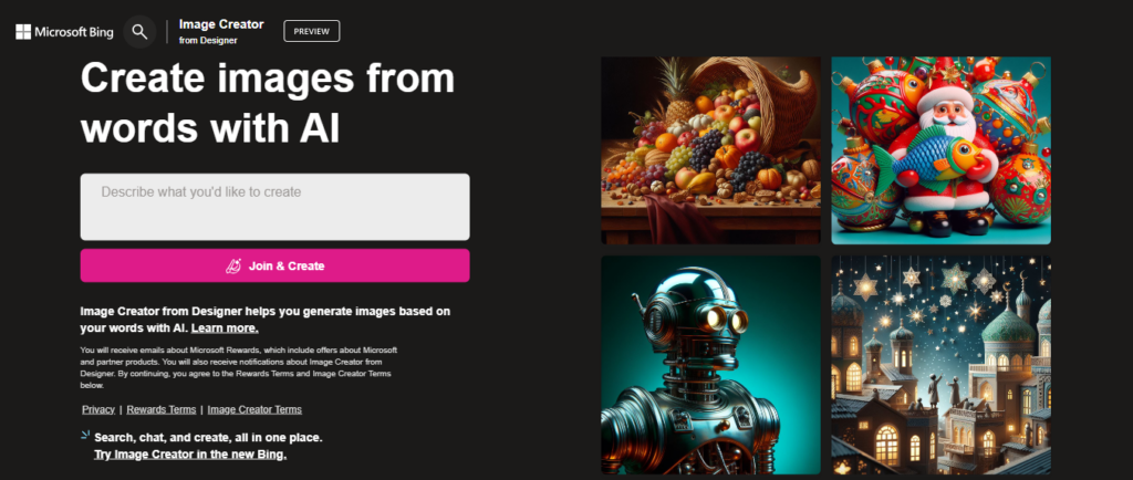 Bing Image AI Generator